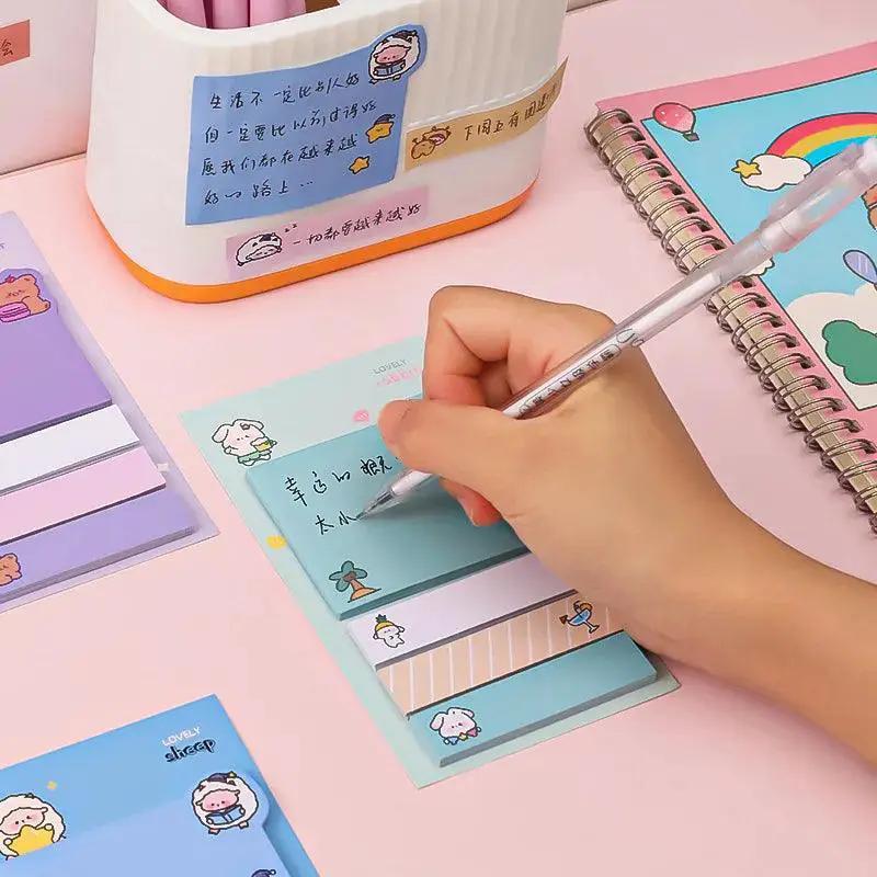 Girly Animals Sticky Notes Set For Cute Stationery Gifts