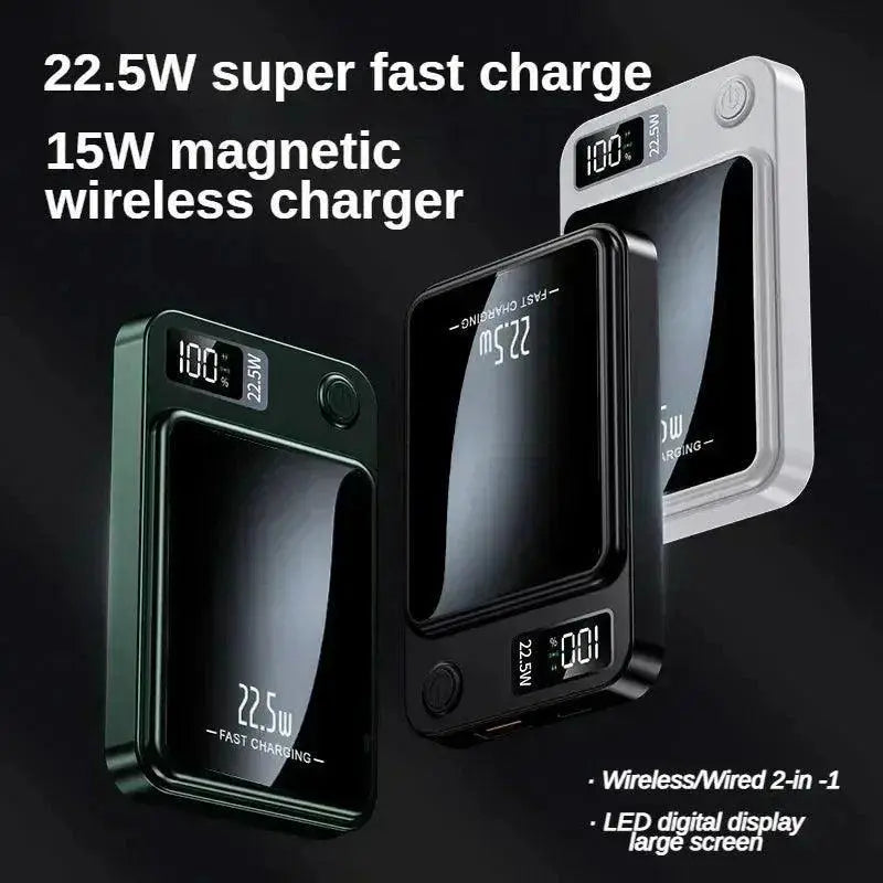 100000mAh Magnetic Qi Wireless Charger Portable 22.5W Fast - OurLum.com