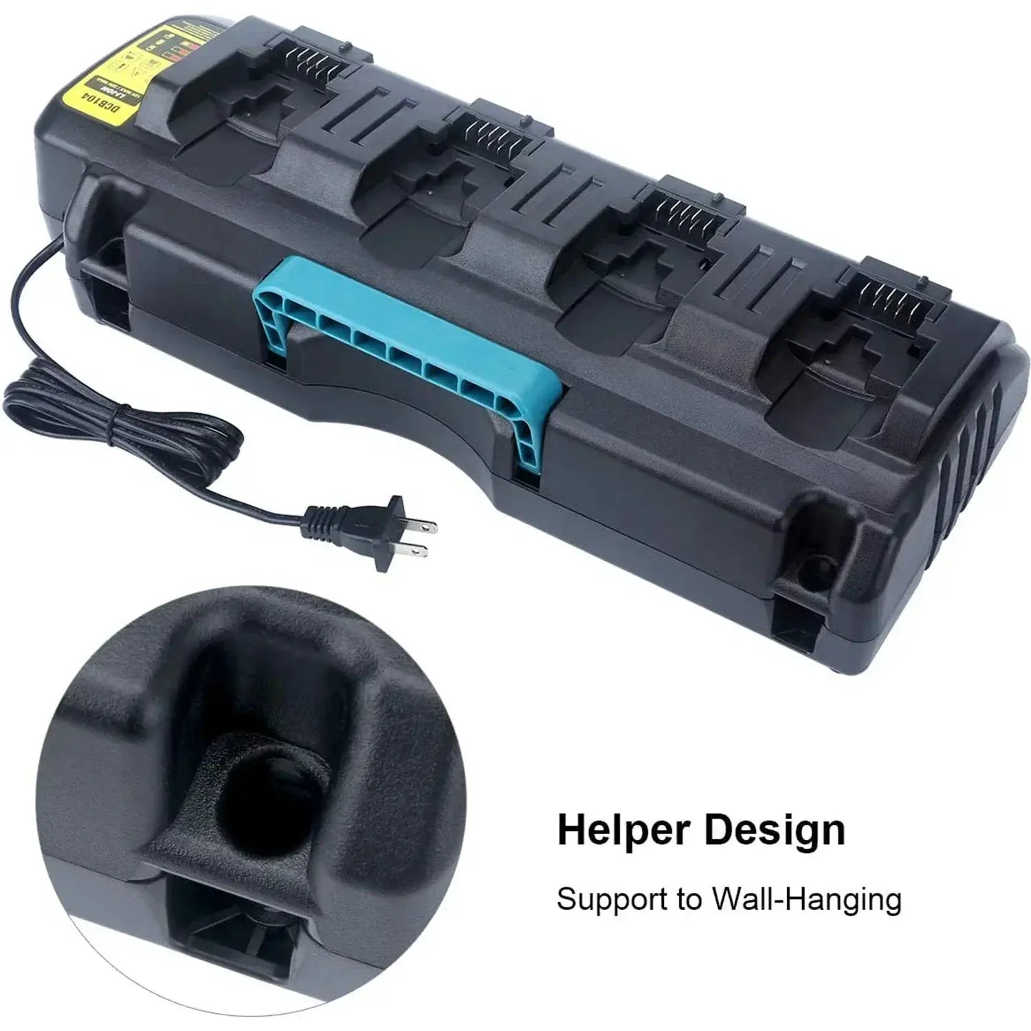 Rapid 4 Port DCB104 Lithium Battery Charger Fast Charge