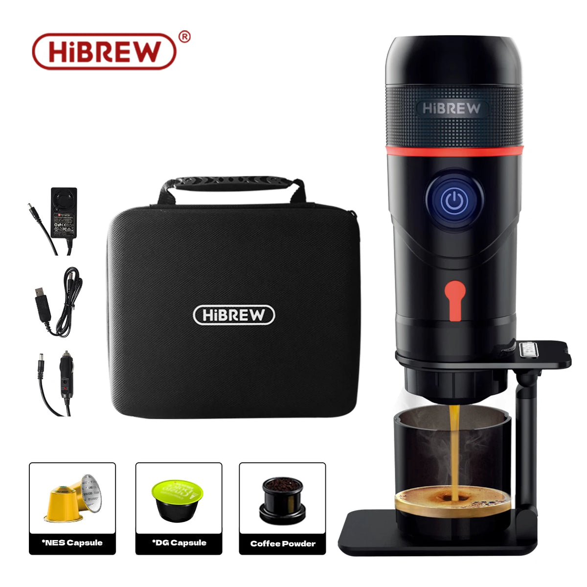 HiBREW Portable Coffee Machine for Car & espresso Coffee Maker Expresso — product view 1