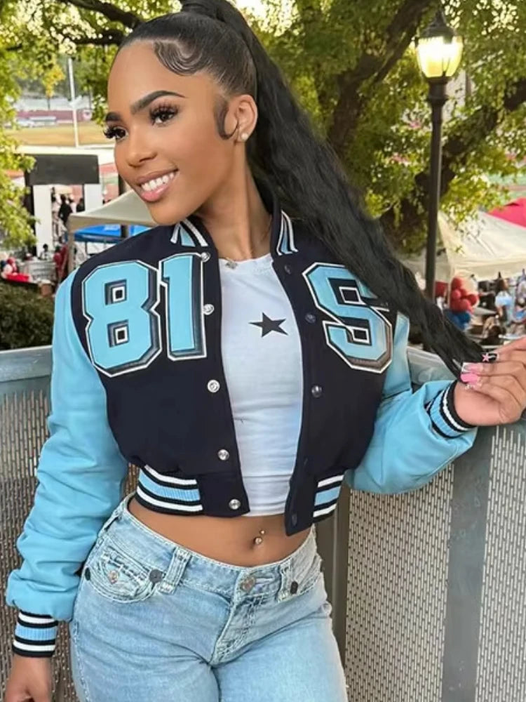 NIBBER Letter Fashion Jacket