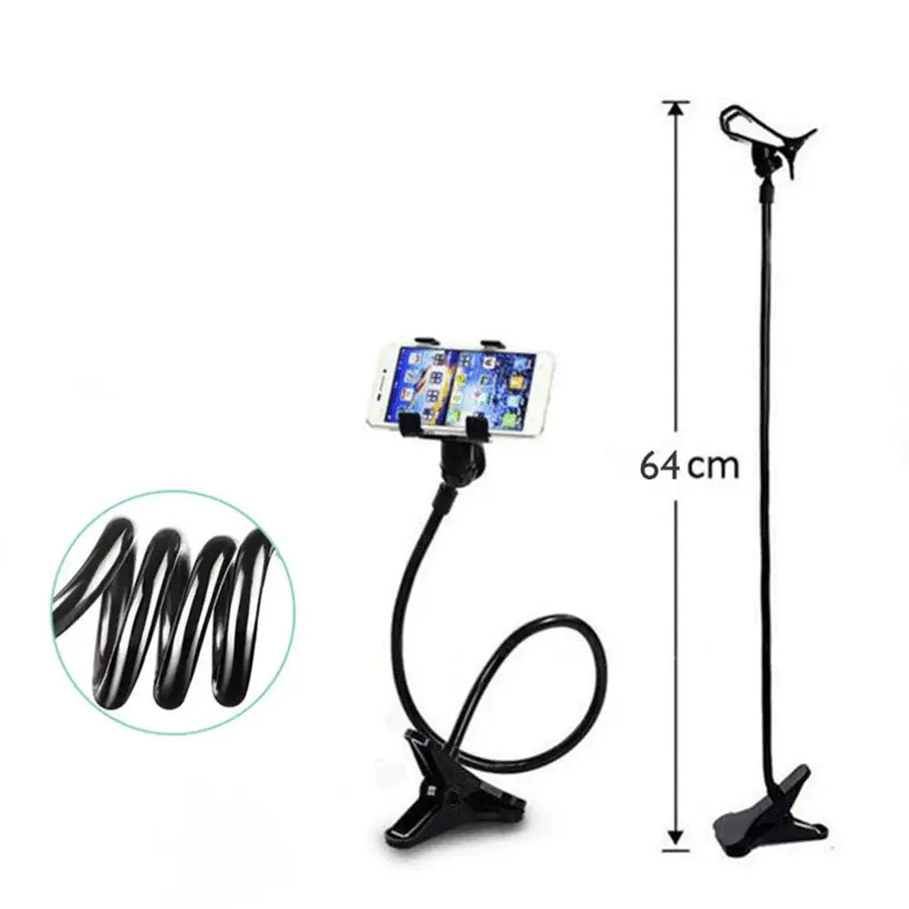 Adjustable Long Arm Phone Stand 360 Clip Flexible Universal Bedside Lazy Bed Desk Mount Holder Fits All Model Smartphone Bracket