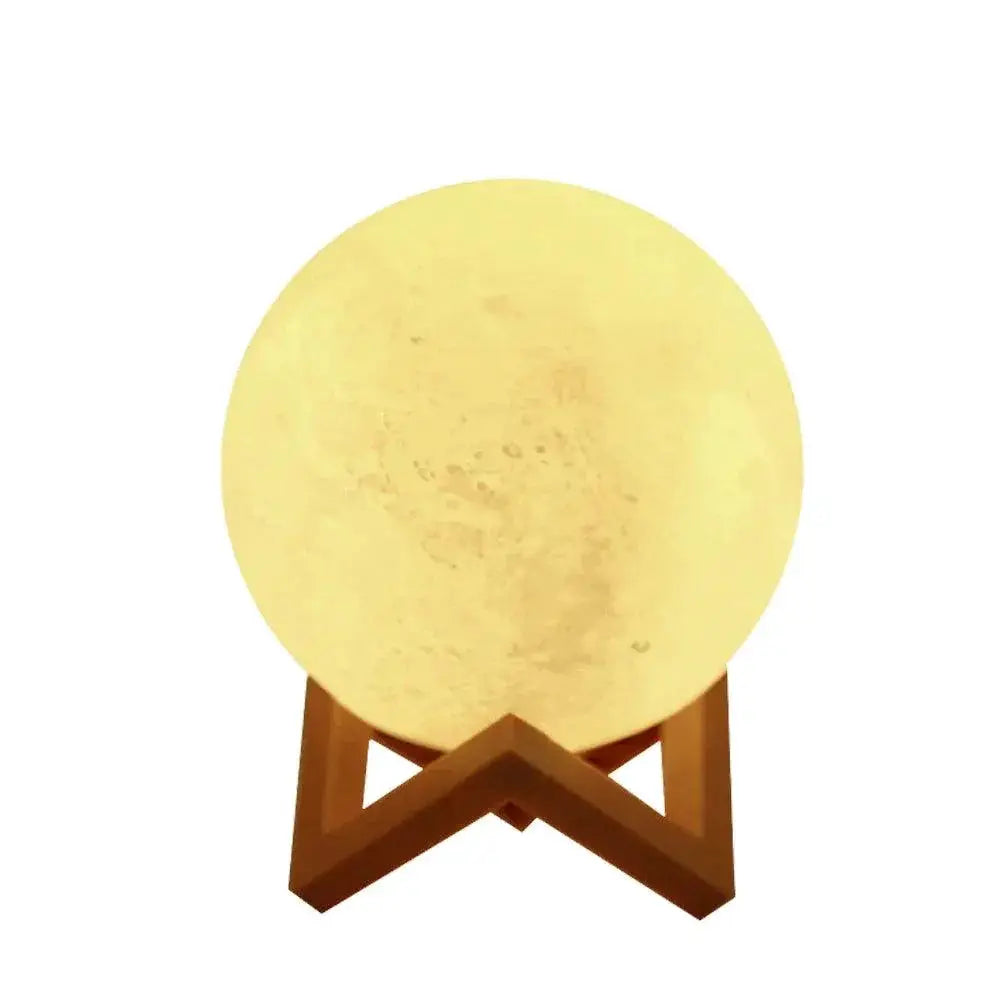 Color Changing 3D Printed Moon Lamp LED Night Light