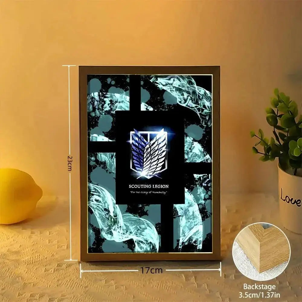 Attack On Titan LED Night Lamp For Anime Bedroom Decor