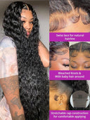 40 Inch Brazilian Curly Lace Front Wig Deep Wave Human Hair