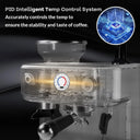 Tacleekii Espresso Machine Stainless Steel Professional