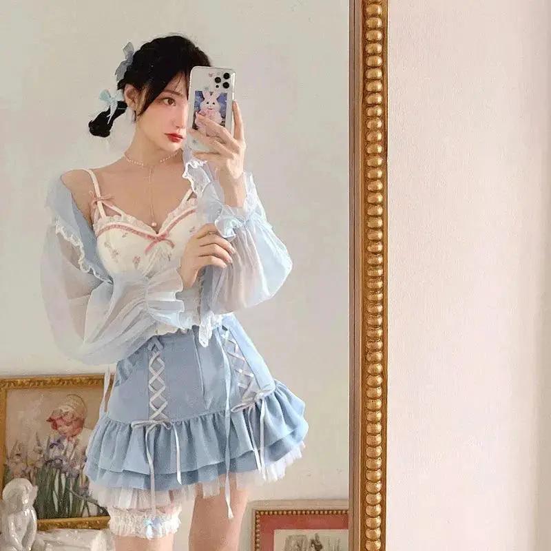 Elegant Lolita Lace Mini Skirt For Summer Fashion Trend