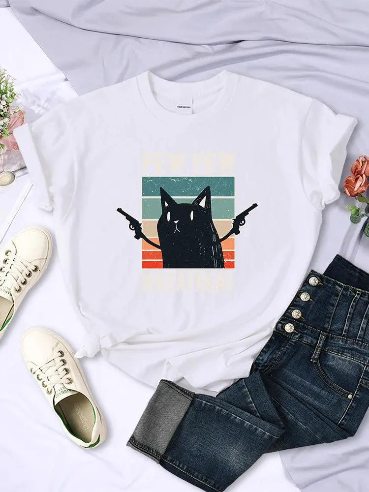 Madafaks Hip Hop Tee Cute Funny Cartoon Print Streetwear