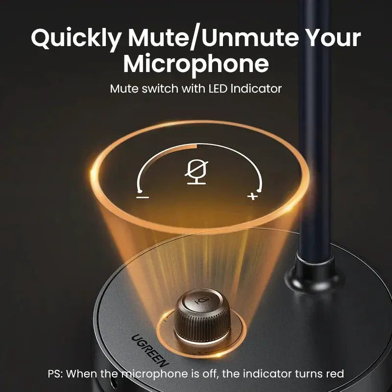 UGREEN USB Microphone for Desktop PC and YouTube Streaming