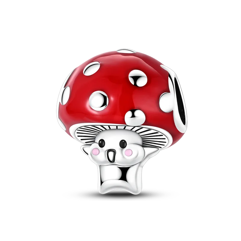 Sterling Silver Bright Red Charm