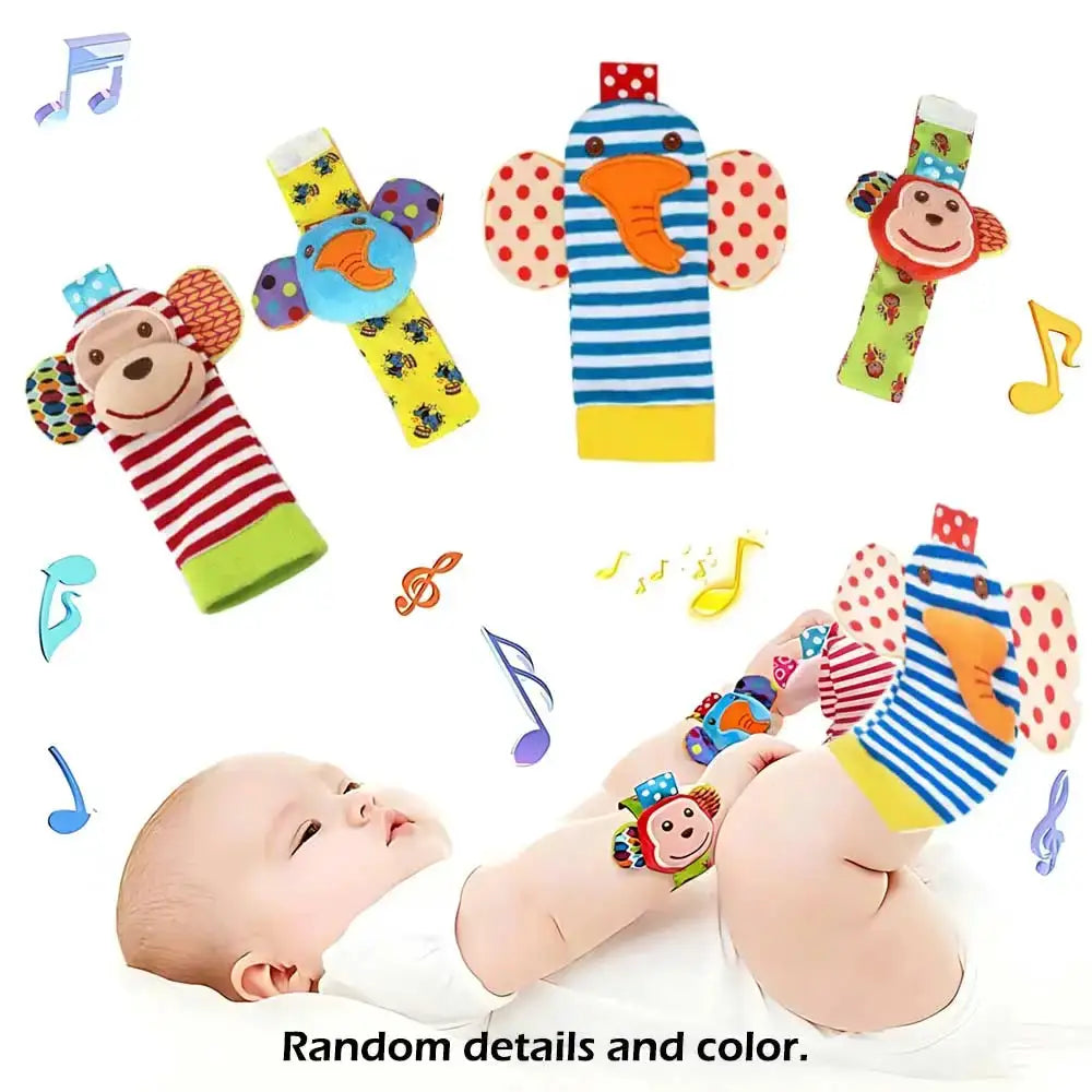 Newborn Animal Rattles - Gentle Motor Skills - Colorful-Insect product image