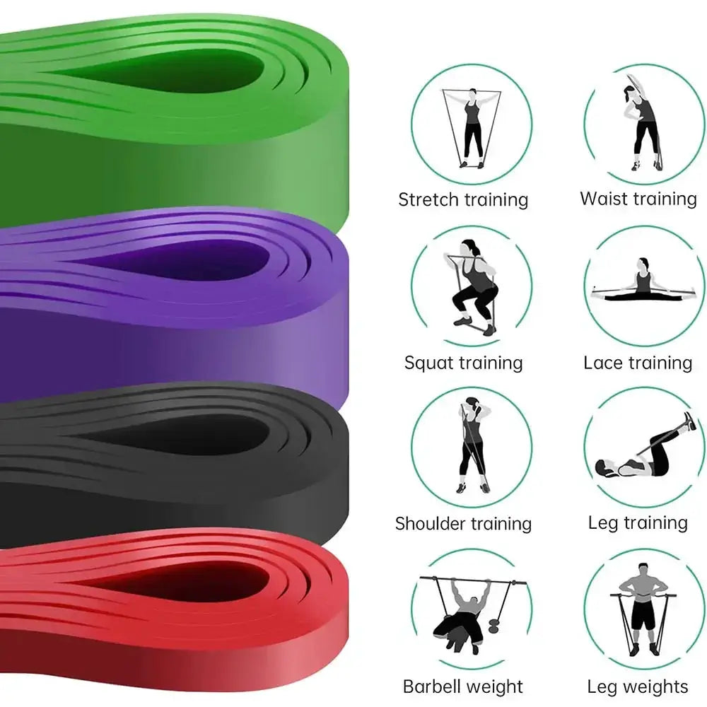 Heavy Duty Resistance Bands Set For Pull Up Assistance