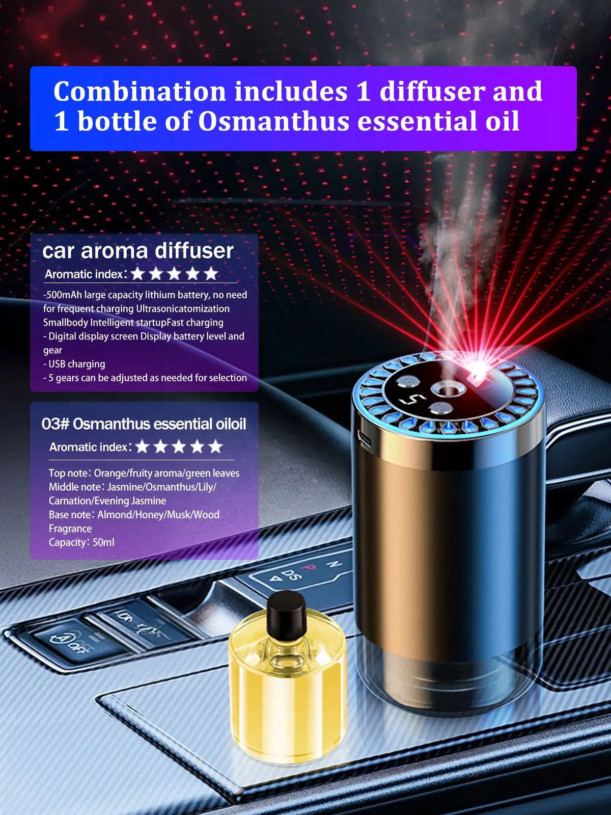 Rechargeable Aromatherapy Diffuser — product view 18