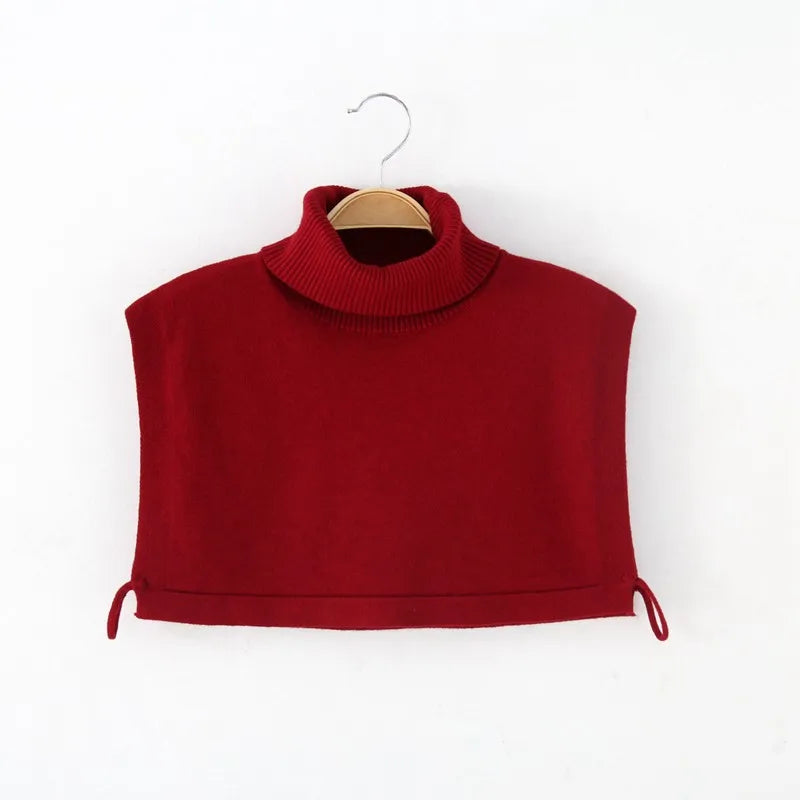 Wool Blend Highneck Collar Warmer