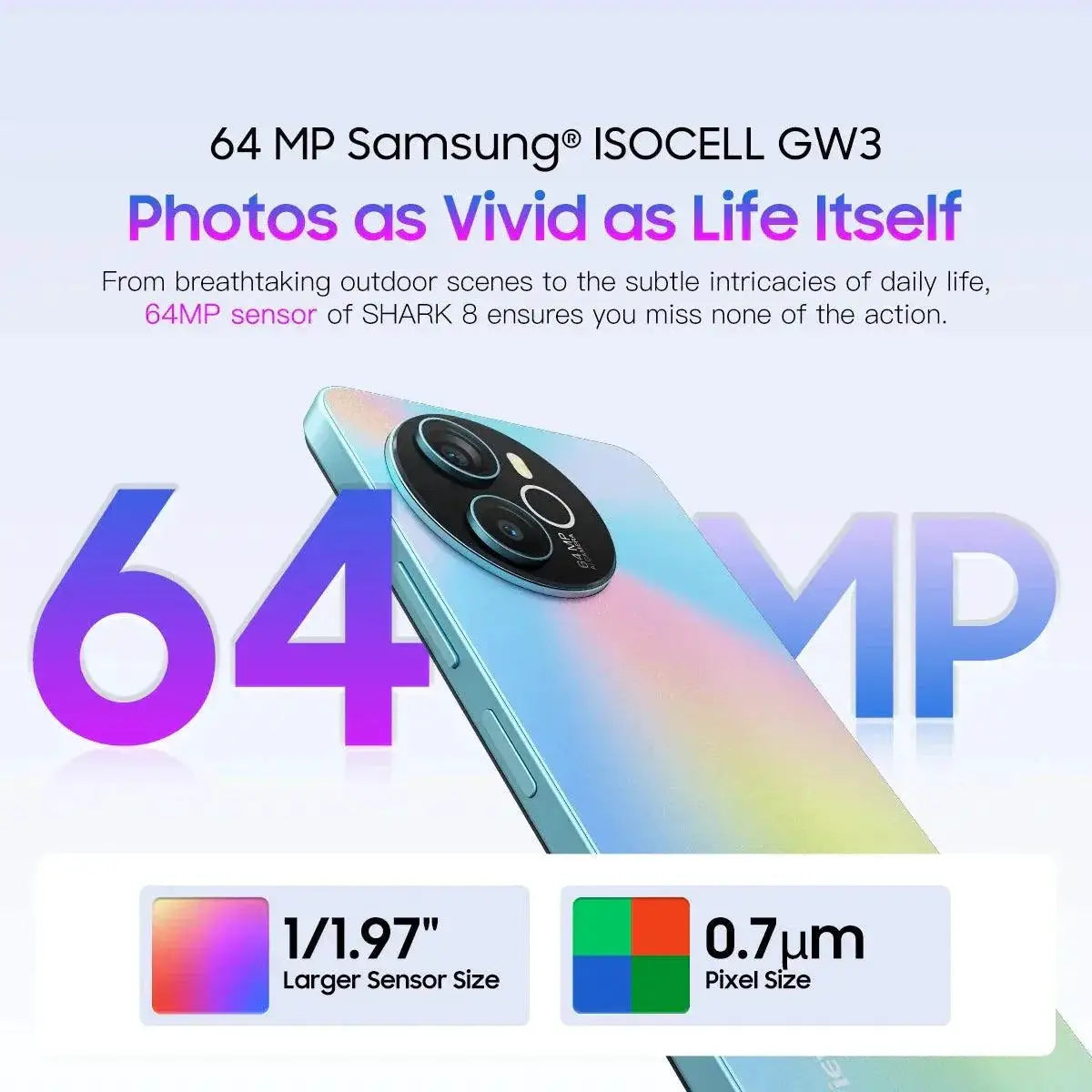 Blackview Shark 8 Smartphone Android 13 G99 120Hz Display