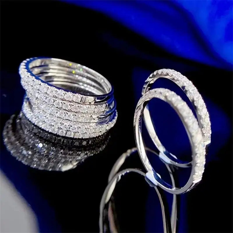 Sterling Silver Sterling Silver Moissanite Ring Style MOMHJ — product image 5
