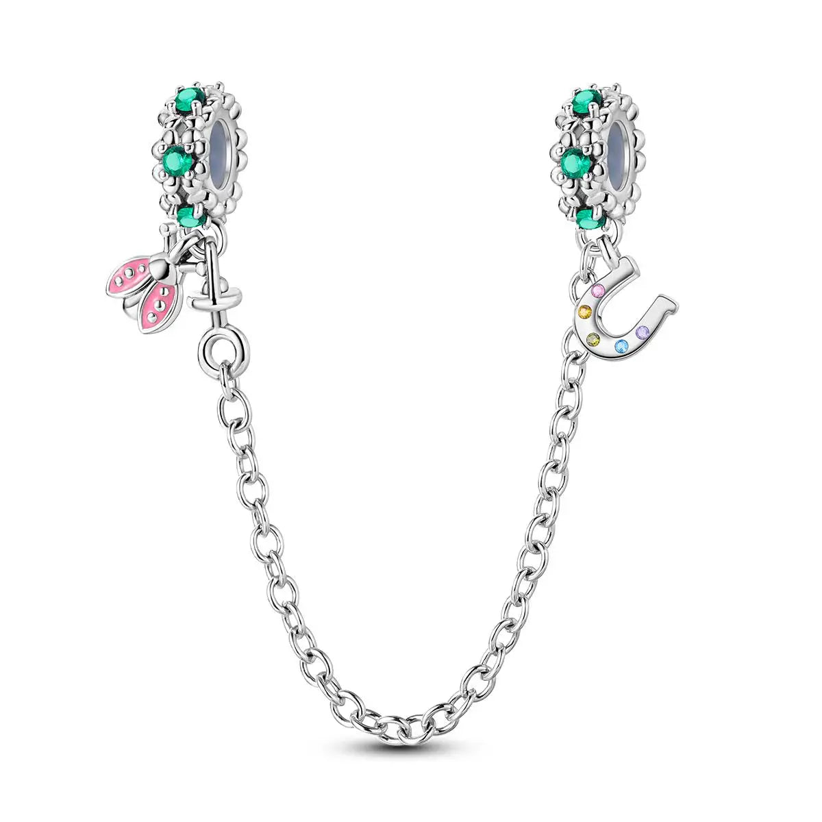 Silver Plated Dangle Charm Beads