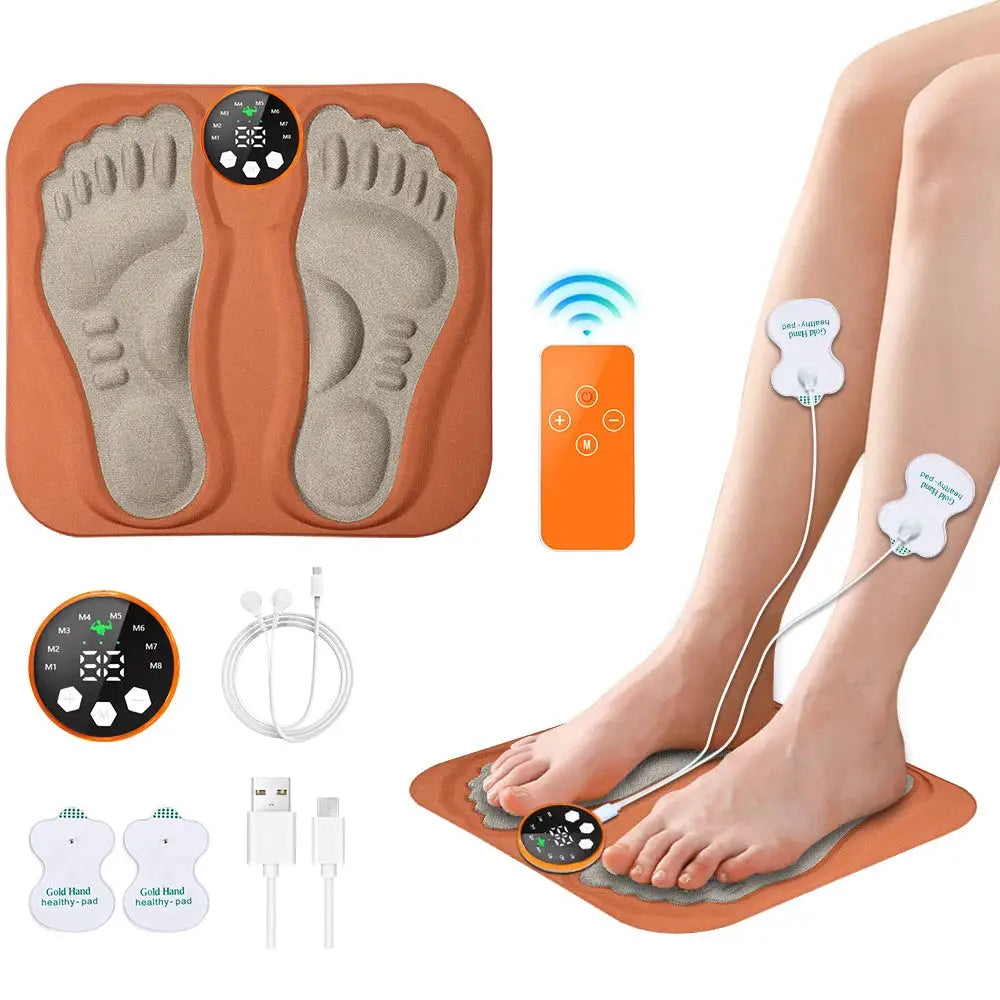 Foot Massager Pad Muscle Stimulator Electric Foot Sole Massage Promote Blood Circulation Relax Feet Devices Machine Healthy Care