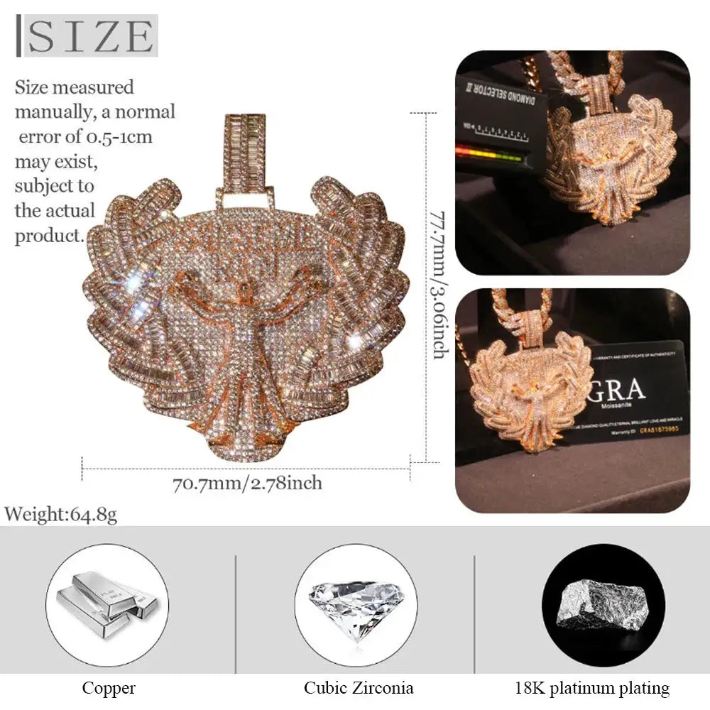 Guardian Angel Pendant Gold — product image 8