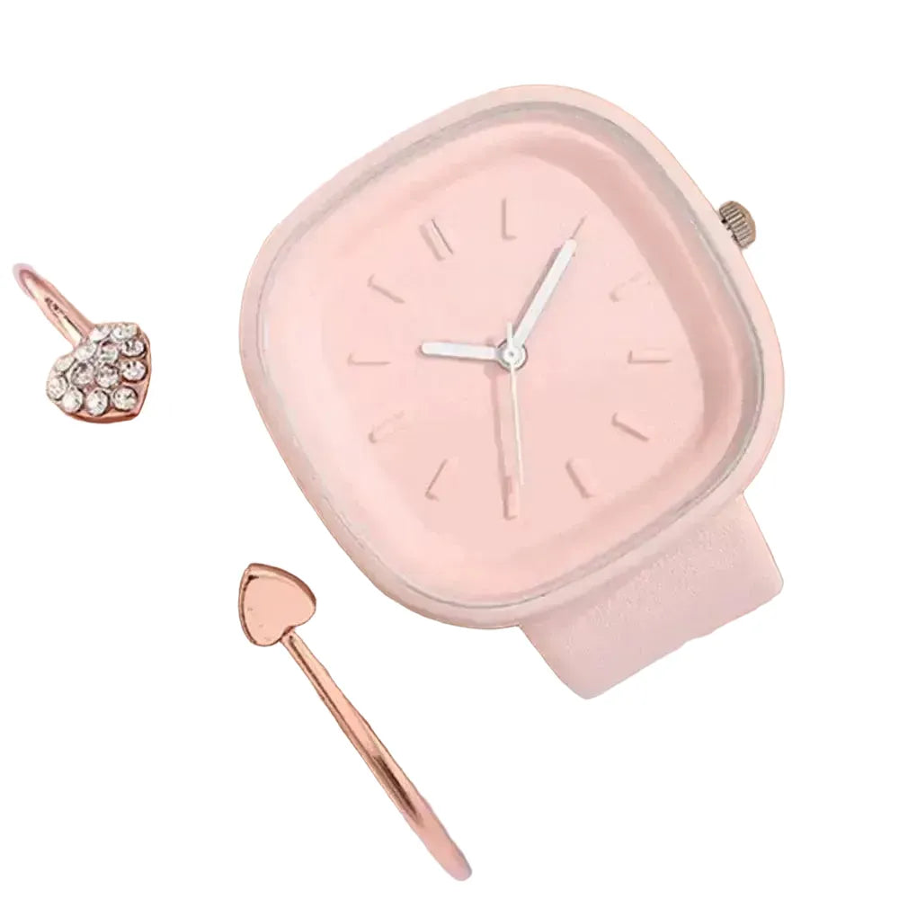 Elegant Square Quartz Watch For Fashionable Ladies — product view 1