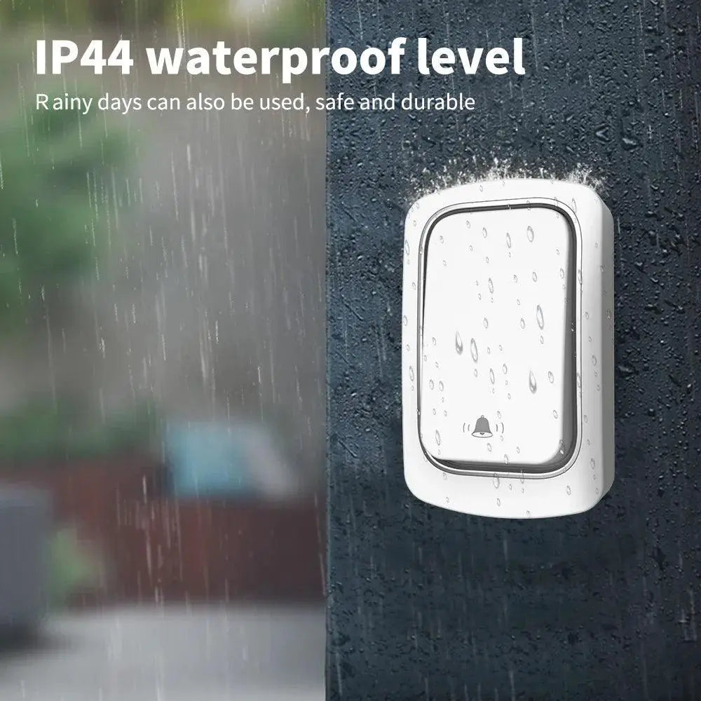 Wireless Kinetic Ring Chime Doorbell With Emergency Pager