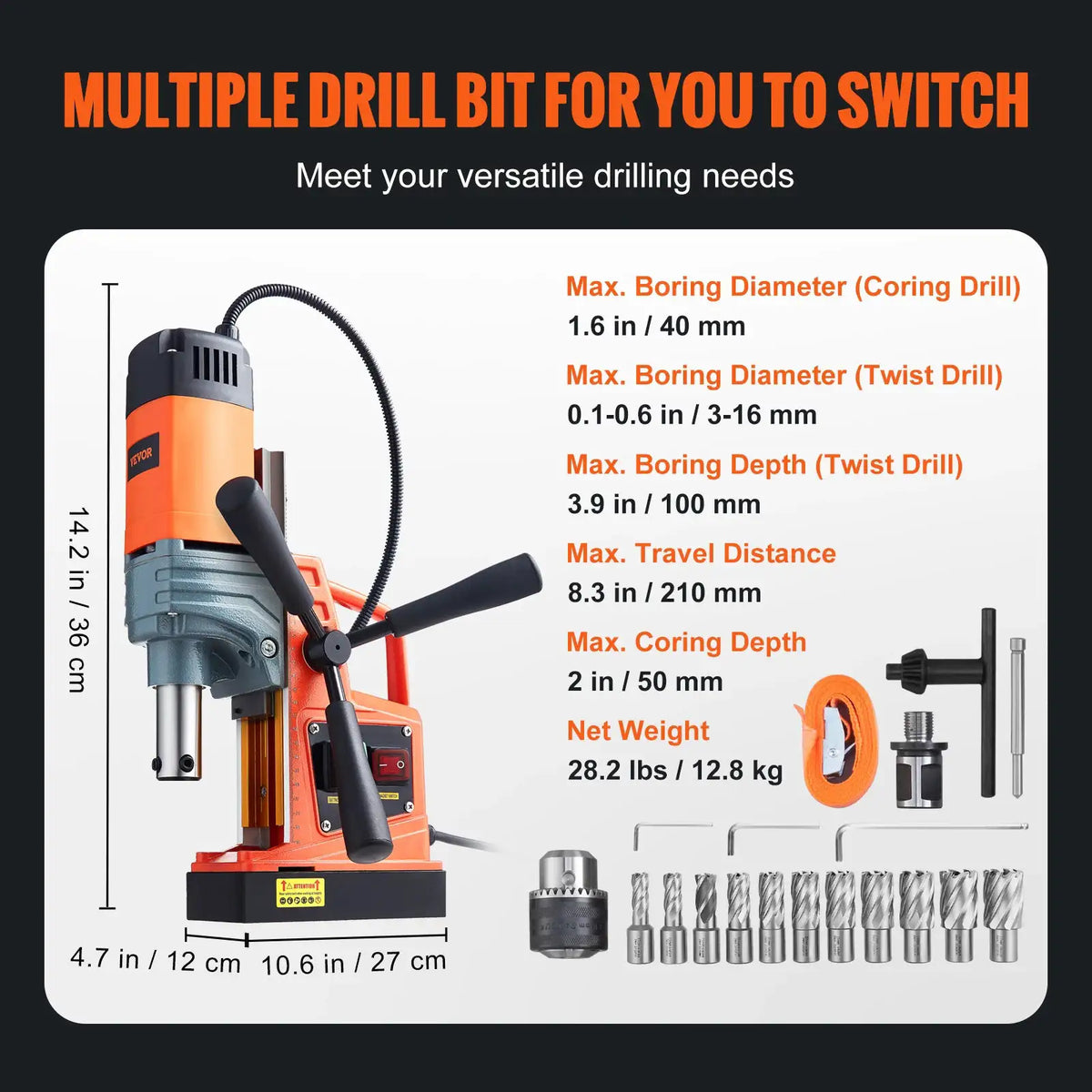 Heavy Duty Magnetic Drill Press Heavy — product view 10