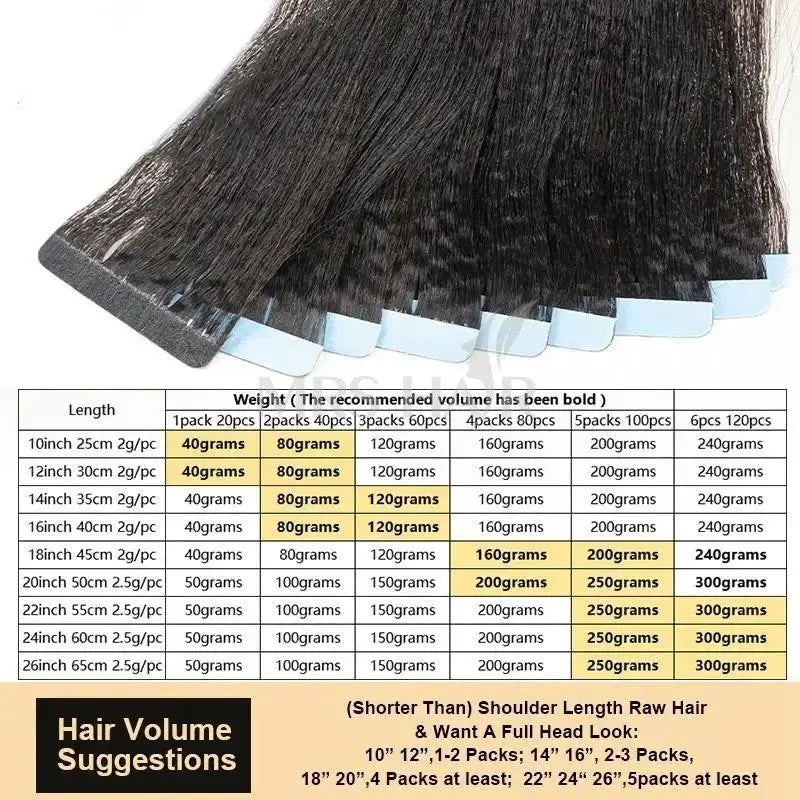 Yaki Straight Tape In Extensions Remy Hair 12 26 Inches
