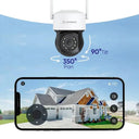 SANNCE 4MP Outdoor PTZ Dome Camera AI