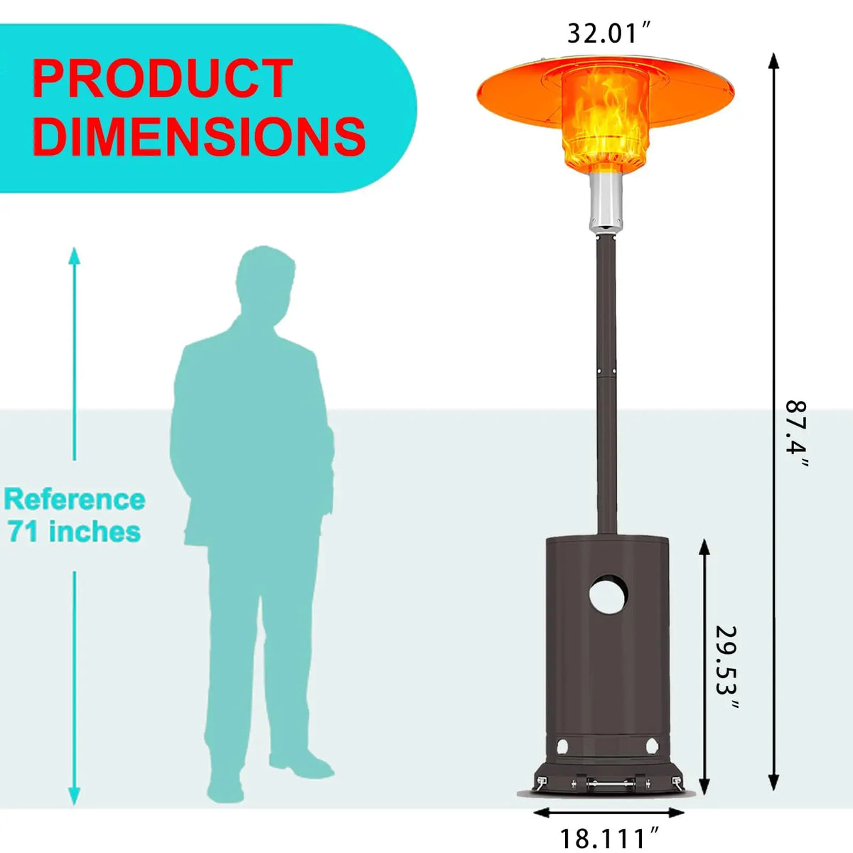 Portable Round Room Heater