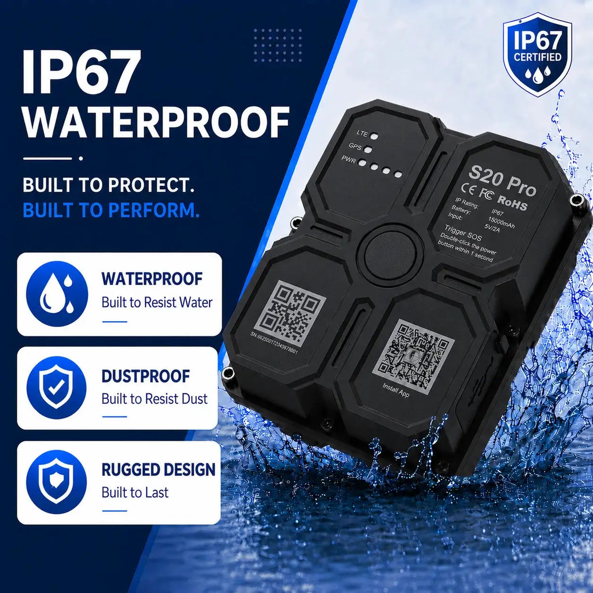 Wholesale 4G GPS Car Tracker with Large Battery Real-Time Tracking 45-Days Coverage ,Monthly Fee Applies