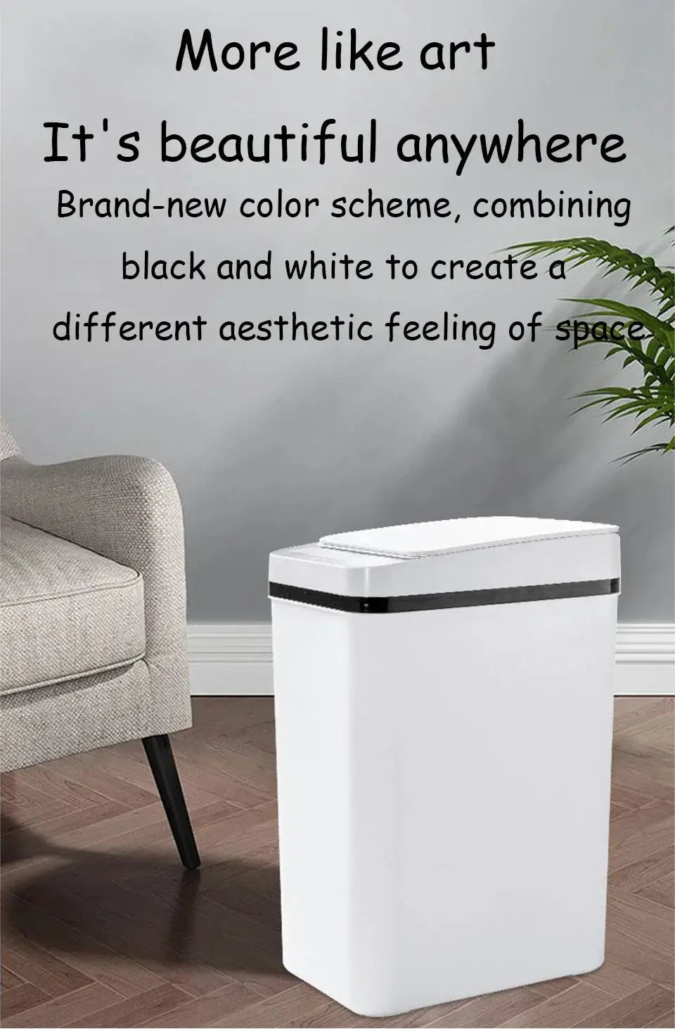 Motion Sensor Bathroom Trash Can — product view 17
