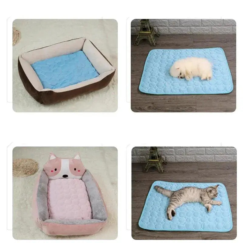 Dog Cooling Mat Breathable Washable Summer Pet Blanket