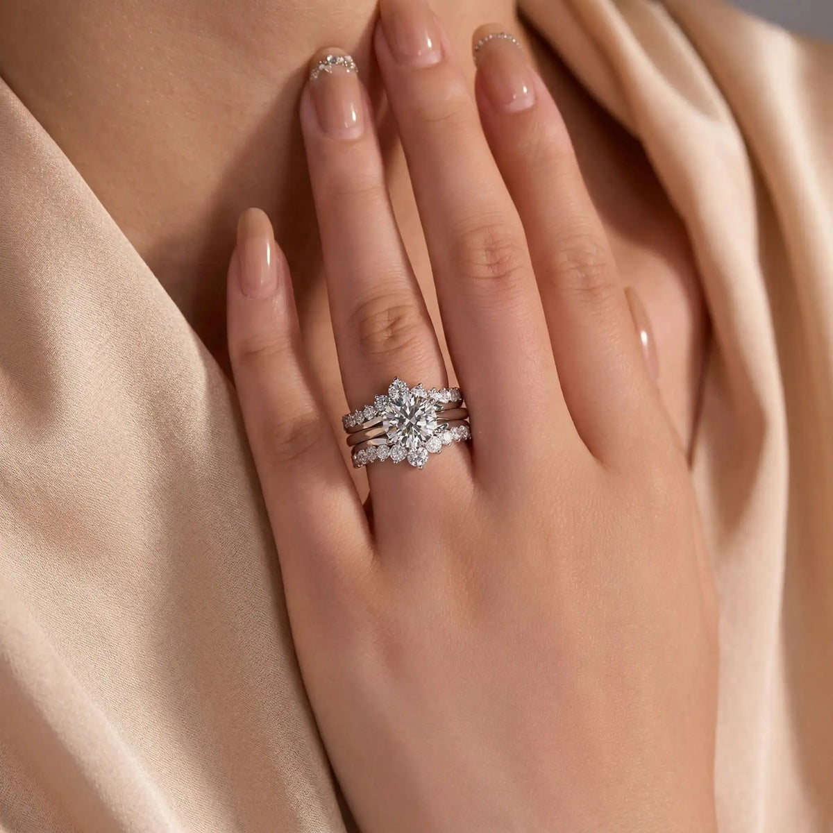 Luxury Moissanite Engagement Ring — product image 5