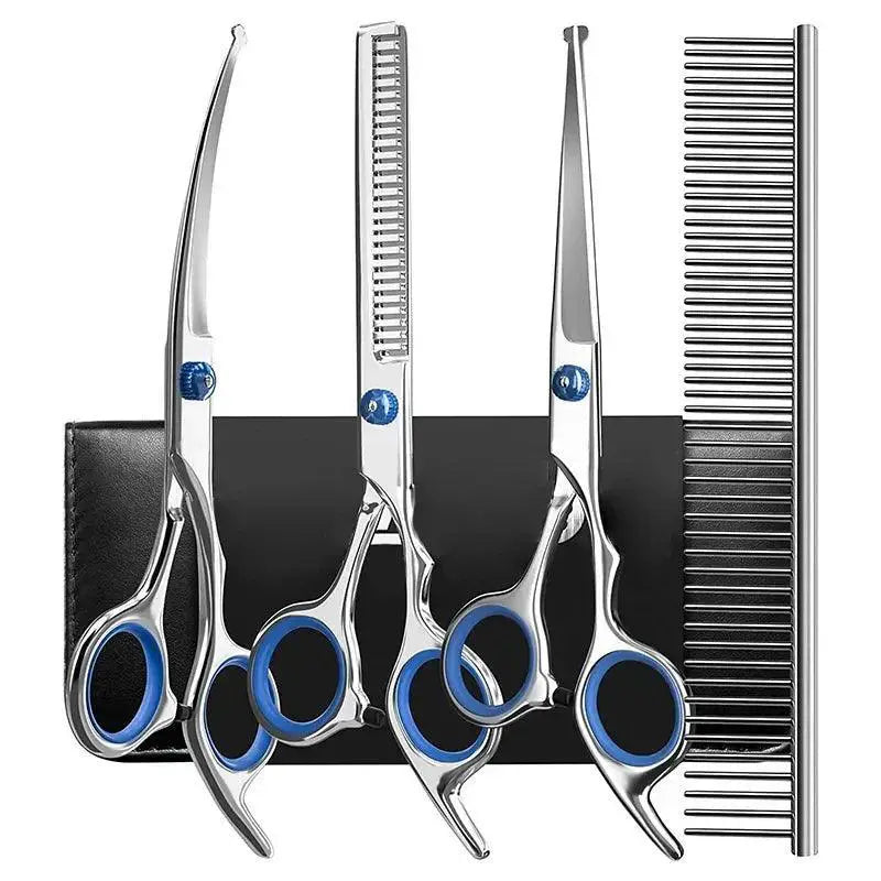 Safty Pet Grooming Scissors Professional Steel Dog Shears