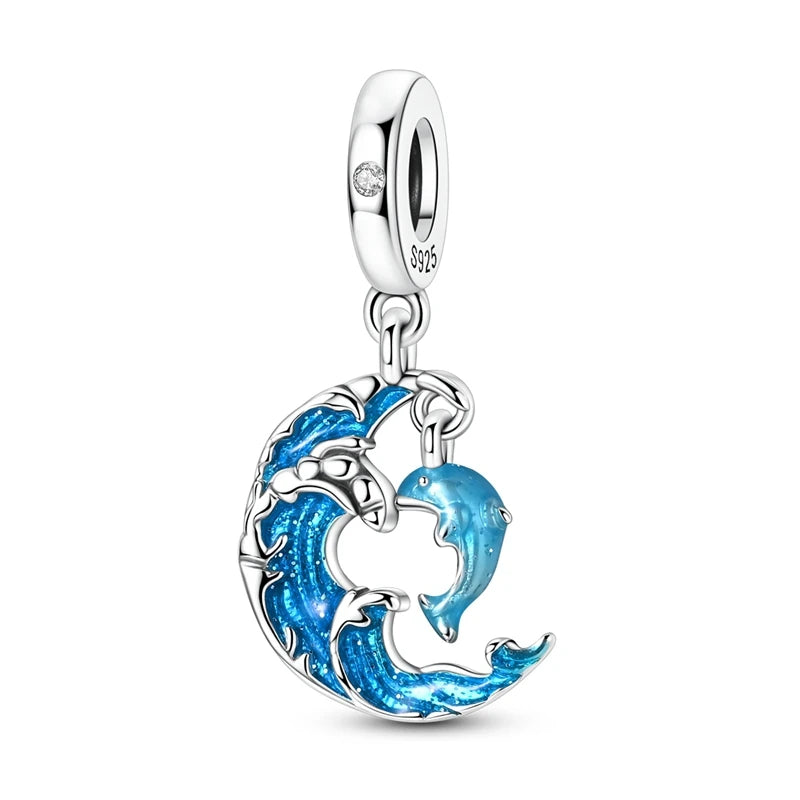Sterling Silver Charm Pendant Sun