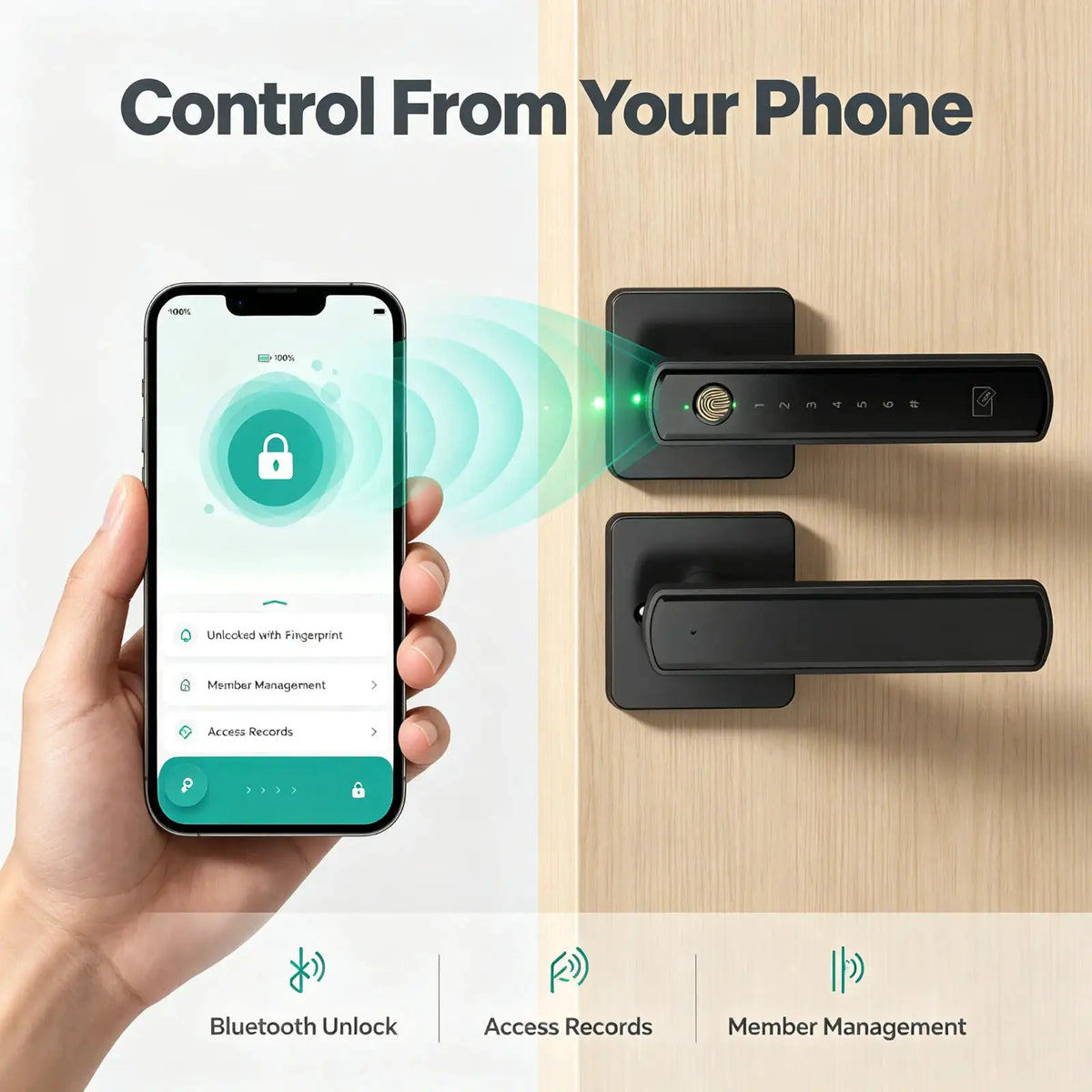Smart Lock - Fingerprint Secure Keyless — product view 4