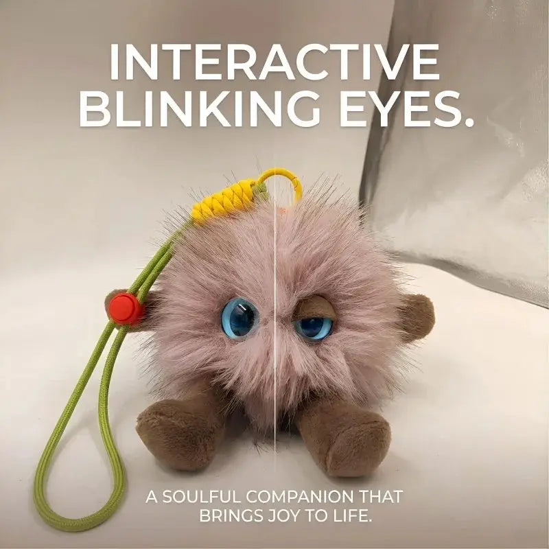 Smart AI Plush Robot With LED Eyes USB Rechargeable Voice Control Toy For Kids