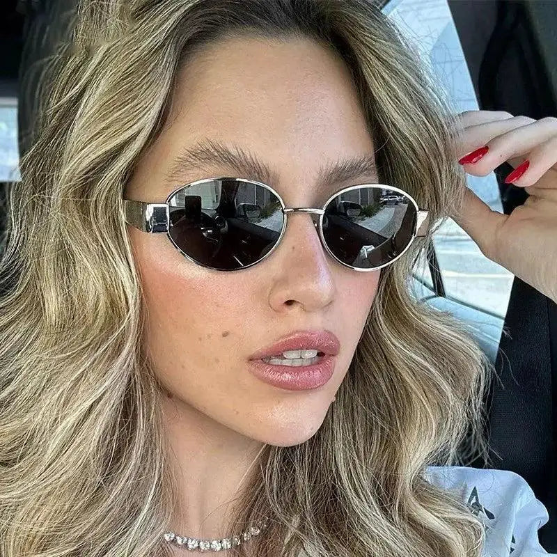 UV400 Punk Round Sunglasses Unisex For Men And Women