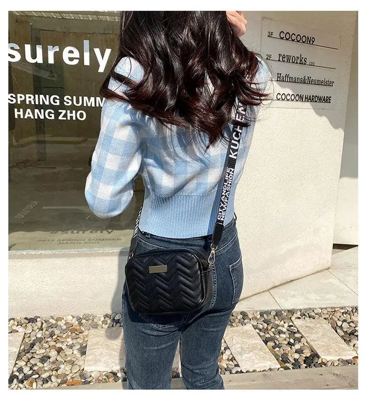 Wave Embroidery Square Bag for Everyday — product view 13