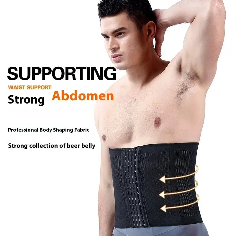 Men's Breathable Adjustable Waist Trainer For Control
