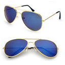 Unisex Gradient Mirror Pilot Sunglasses with UV400 Protection