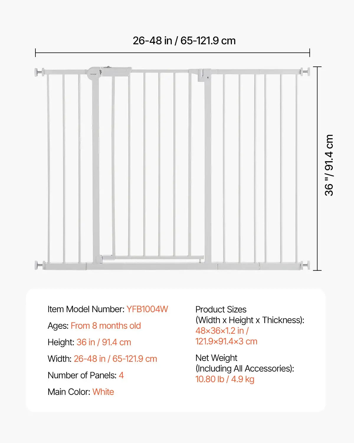 No Drill Pressure Mount Pet Gate — product image 7