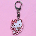 Anime Hello Kitty & My Melody Keychain Set for Fans