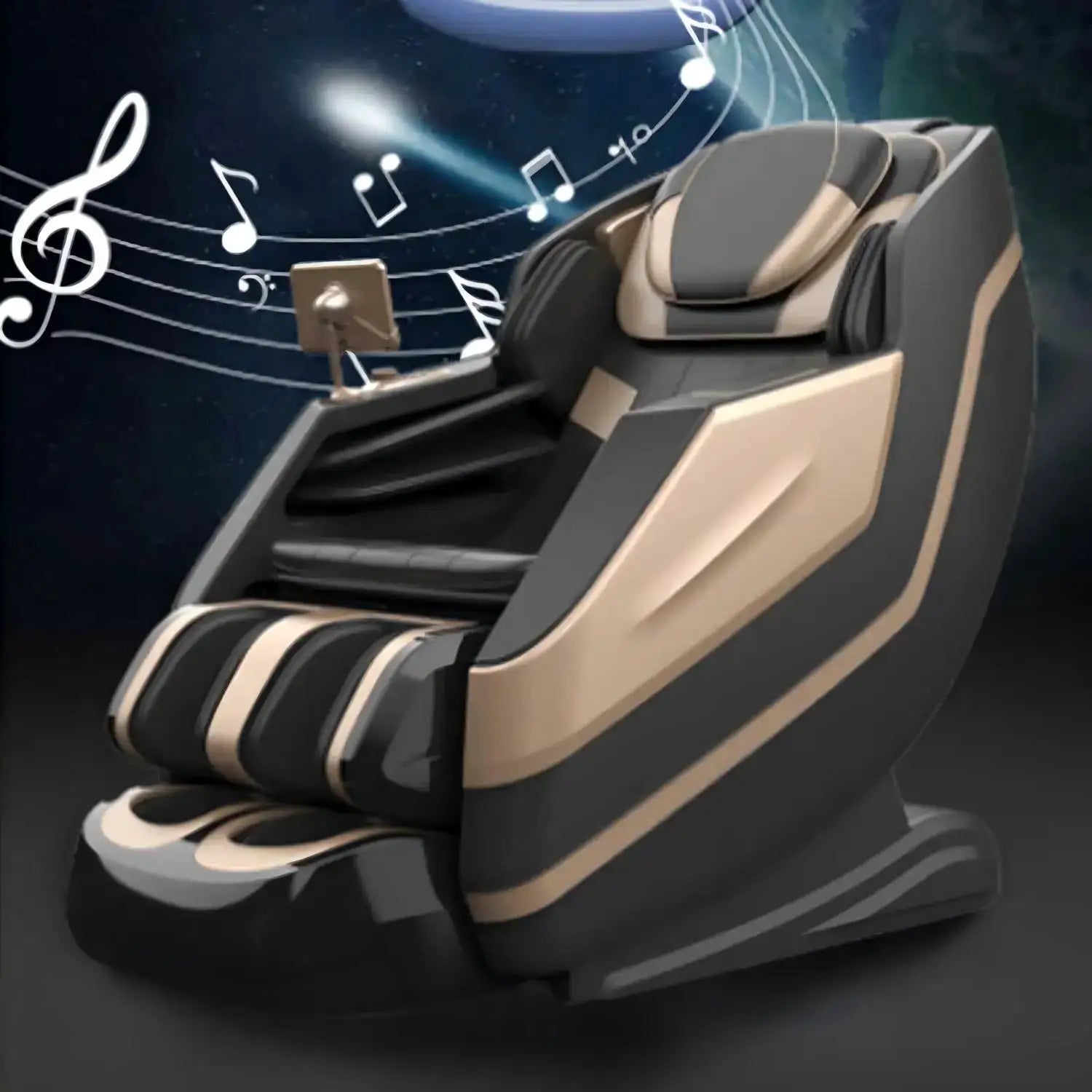 Full Body 4D Massage Chair Zero Gravity Shiatsu Kneading Foot Massage Back Heating Multi Modes Electric Recliner Sofa For Home P
