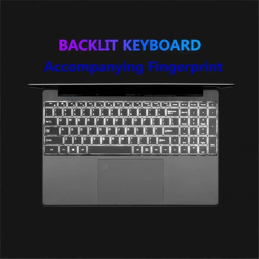 Fingerprint Unlock Laptop Performance 15.6 Inch Notebook