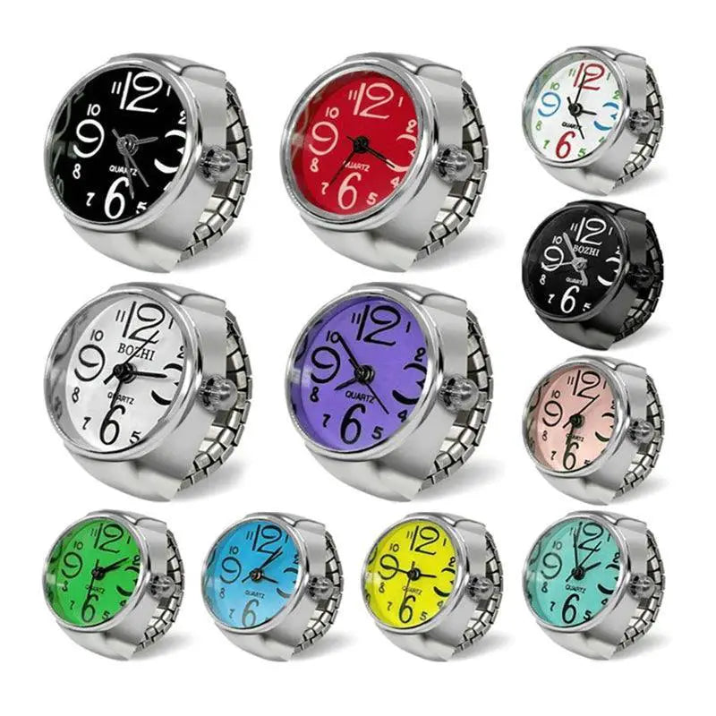 Vintage Finger Ring Watch Elegant Timepiece With Punk Flair