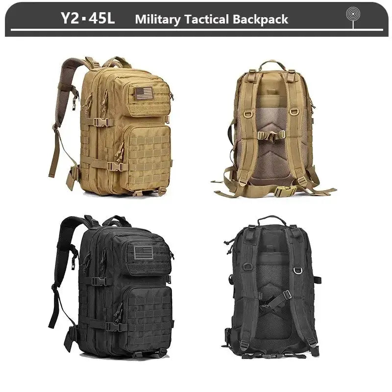 3 Day Tactical Assault Backpack Molle 38 To 45L Waterproof