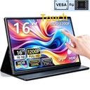 16inch Touch Portable Monitor 1920*1200P FHD IPS Screen 100%sRGB 300Nits HDR Display for Laptop/PC/Phone/Dex/PS4/PS5/SWITCH