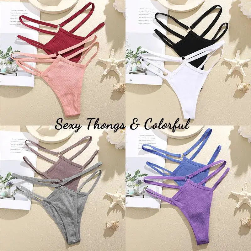 Lace Waist Belt Thong Panties for Seductive Comfort