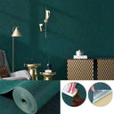 Linen Wallpaper Self-Adhesive 3D Wall Stickers Waterproof Mold Resistant Home Decor
